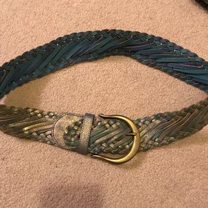 Linea  Pelle metallic belt